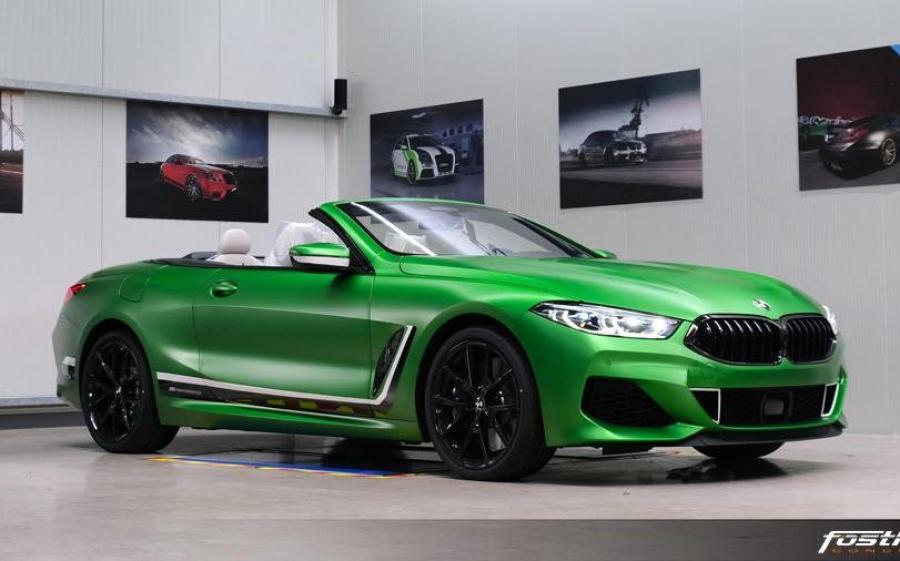 BMW M850i xDrive Convertible Matte Krypton Green by Fostla Design (G14) (G14) '2019